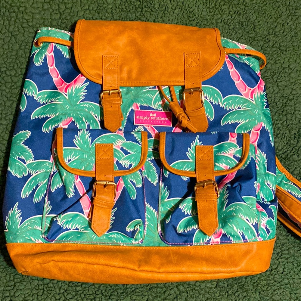 Simply Southern Collection Palm Tree Backpack style bag